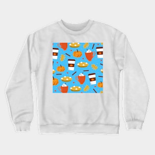 love pumpkin spice blue Crewneck Sweatshirt